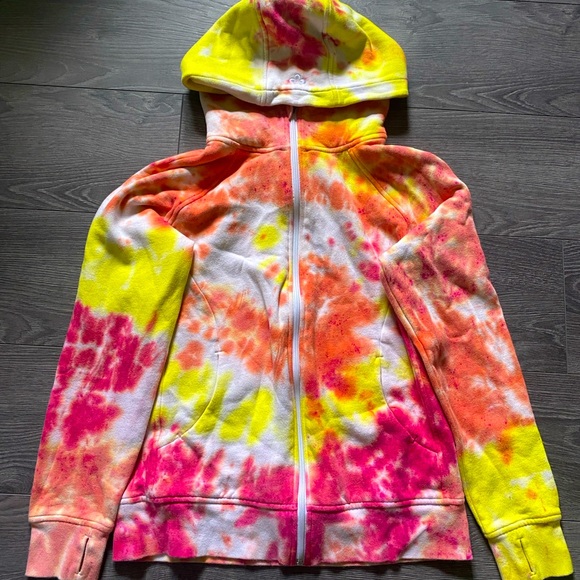 Tie Dye Tuff Athletics Zip up sweater. Comfortable (85% Cotton + 15% Polyester) - Picture 1 of 1